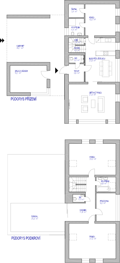 Plán domu 01 - Koniperk