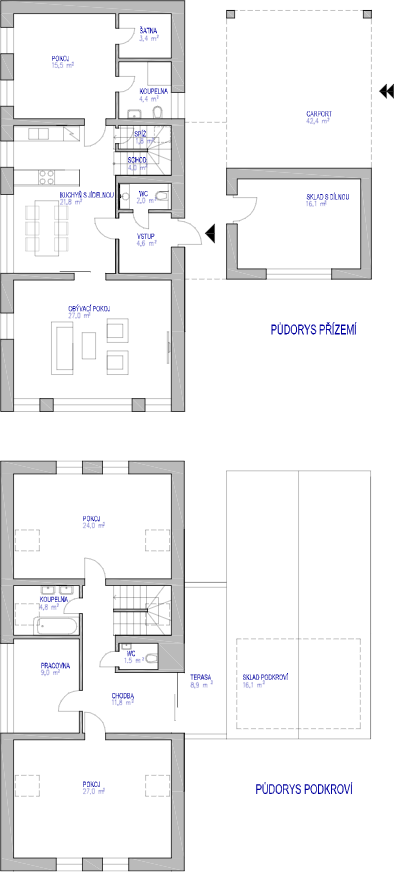 Plán domu 02 - Koniperk